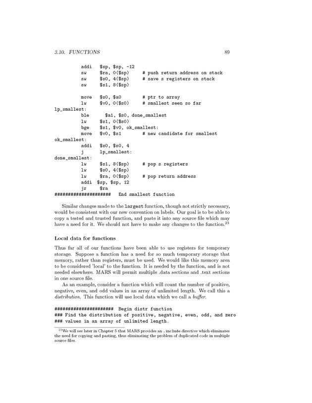 Computer Organization with MIPS - Page 89